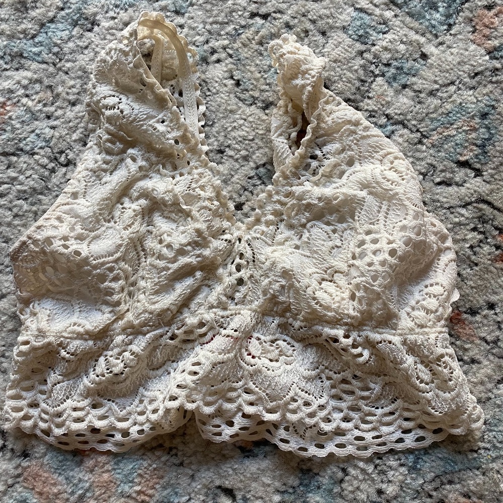 Cream Altrd State Lace Bralette